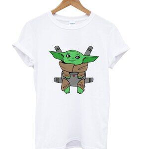 Baby Yoda T-Shirt Star Wars Funny Cartoon Meme Graphic Fan Unisex Retro 51